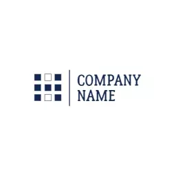 Simple Geometric Squares Design in Minimalist Style Logo Template