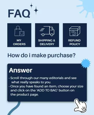 Simple Modern FAQ Guide with Blue Accents Poster Template