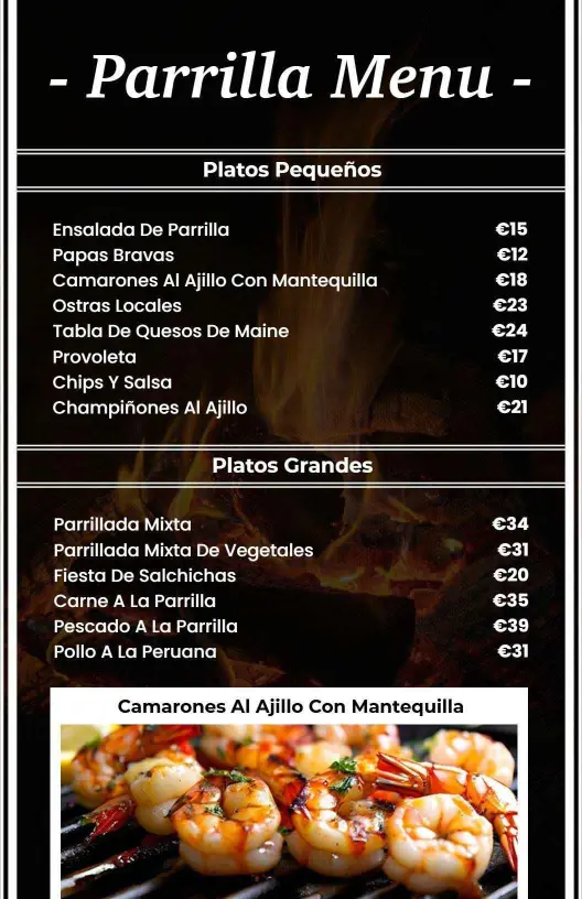 Sizzling Grilled Meats and Appetizers for Summer BBQ Menu Template