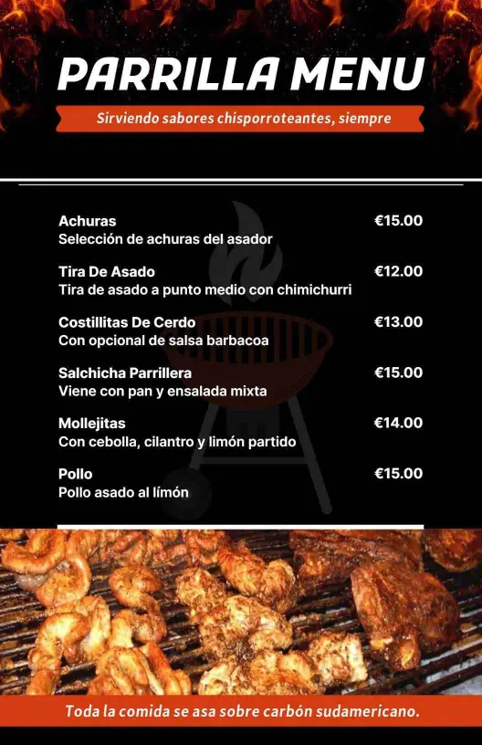Sizzling Grilled Meats and Flavorful Sides BBQ Menu Template