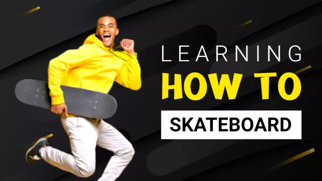 Skateboarding Tricks Tutorial Learning YouTube Thumbnail Template