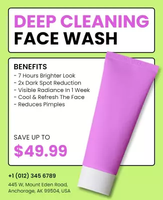 Skincare Product Promotion Flyer Template