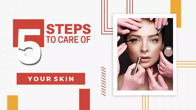 Skincare Routine Tips for Glowing Skin Trending YouTube Thumbnail Template