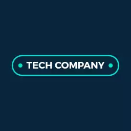 Sleek and Modern Dark Blue Minimalist Tech Company Logo Template