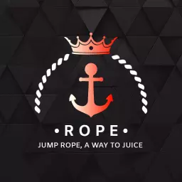 Sleek Black and Red Design Representing Jump Rope Fitness Logo Template