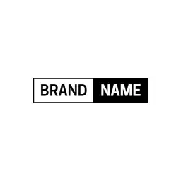 Sleek Black and White Design Emphasizing Minimalist Brand Logo Template
