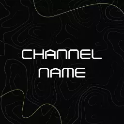 Sleek Black and White Design for Your YouTube Channel Logo Template
