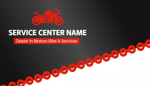 Sleek Black Modern Auto Repair Service Business Card Template
