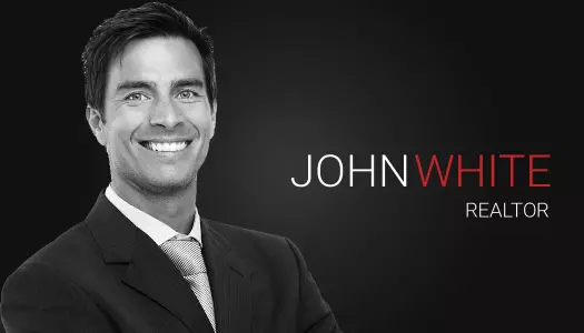 Sleek Black Modern Realtor Professional Business Card Template