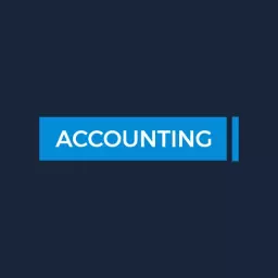 Sleek Blue and Dark Theme Representing Minimalist Accounting Logo Template