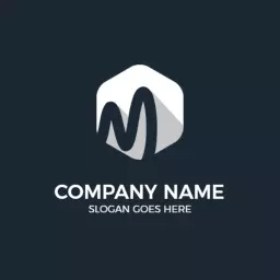 Sleek Hexagonal Design Showcasing Modern Marketing Logo Template