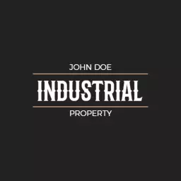 Sleek Industrial Design Emphasizing Property Management Logo Template