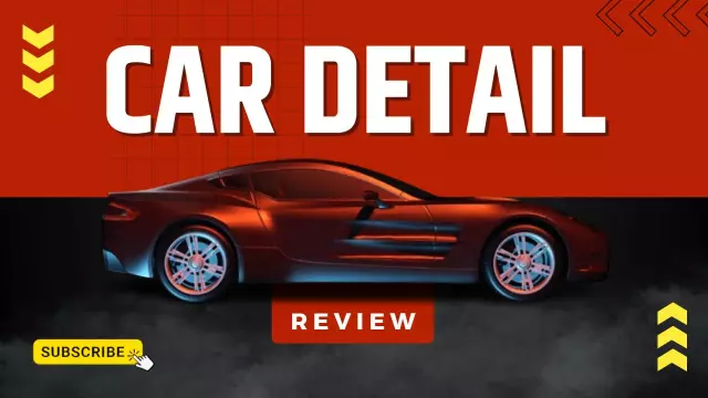 Sleek Modern Car Detail Review YouTube Thumbnail Template