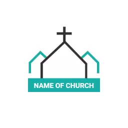 Sleek Modern Design Emphasizing Faith with Church Logo Template