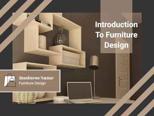 Sleek Modern Furniture Design Business Overview Presentation Template