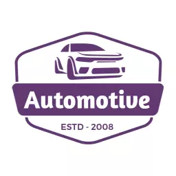 Sleek Purple Car Design for Innovative Automotive Logo Template