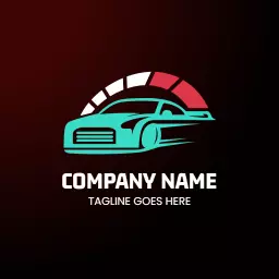 Sleek Turquoise Car Design Symbolizing Automotive Innovation Logo Template