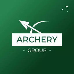 Sleek White Arrow Design for Archery Group Logo Template