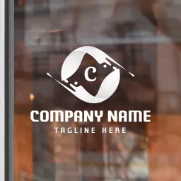 Sleek White Design Featuring Your Brand Mockup Logo Template