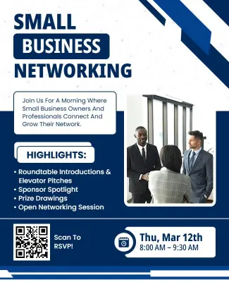 Small Business Networking Event Poster Template