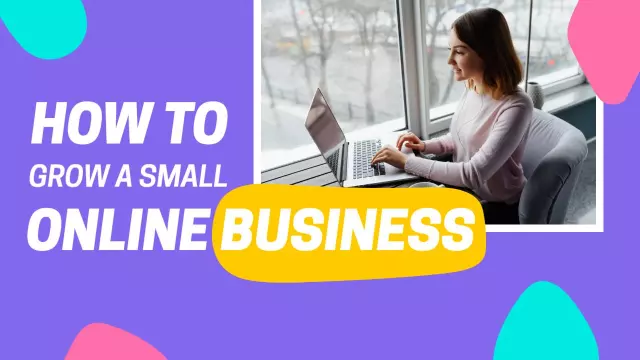 Small Online Business Growth Tutorial YouTube Thumbnail Template