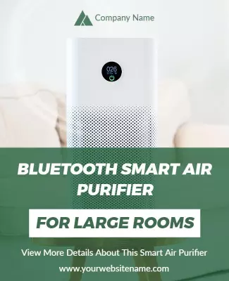 Smart Air Purifier Promotion Flyer Template