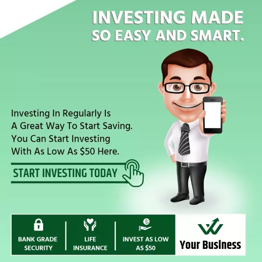 Smart Investment Tips for Easy Savings and Growth Ad Template