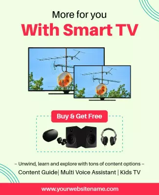 Smart Tv Promotional Offer Flyer Template