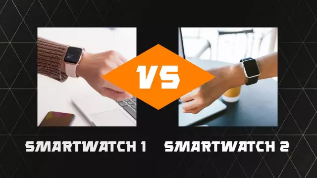 Smartwatch Comparison Features Technology YouTube Thumbnail Template