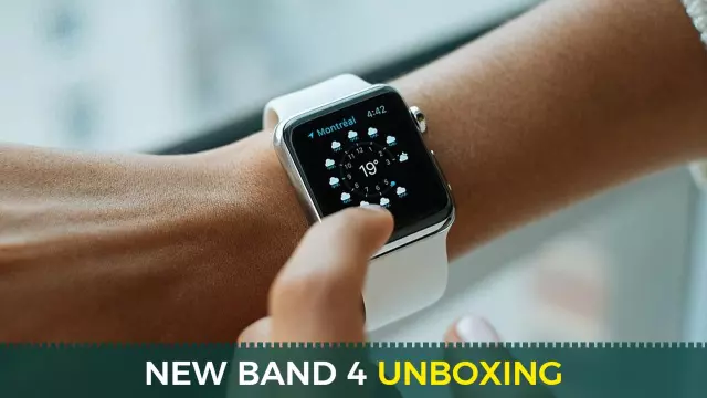 Smartwatch New Band 4 Unboxing Review Technology YouTube Thumbnail Template