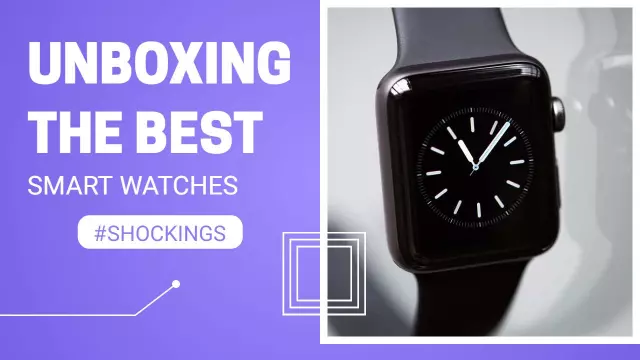 Smartwatch Unboxing Excitement YouTube Thumbnail Template