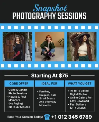 Snapshot Photography Promotion Flyer Template