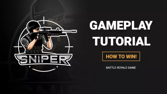 Sniper Gameplay Strategy Battle Royale Gaming YouTube Thumbnail Template