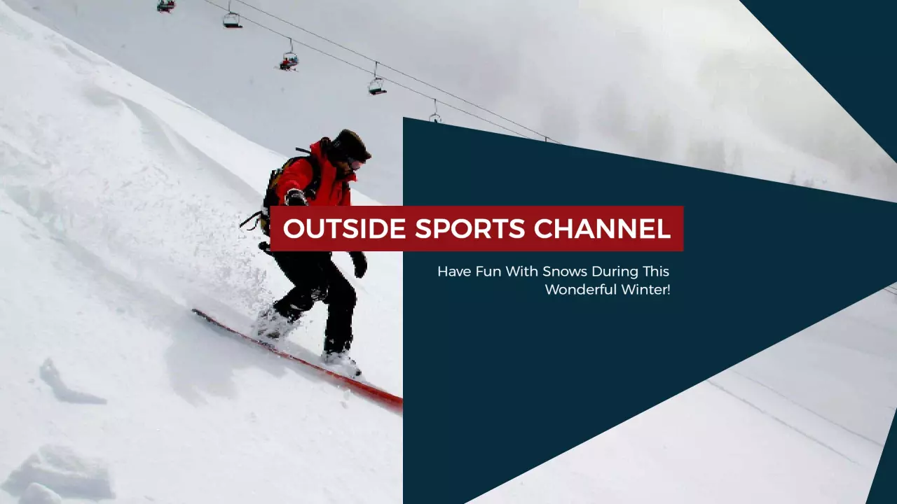 Snowboarding Adventure in Winter Wonderland Sports Banner Template