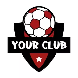 Soccer Ball on a Shield Representing Your Sports Club Logo Template