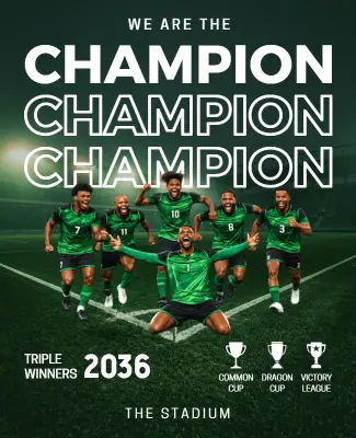 Soccer Championship Poster Template