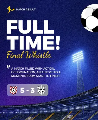 Soccer Full Time Poster Template