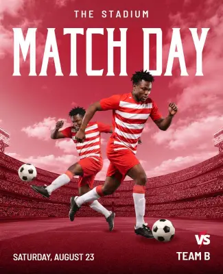 Soccer Match Day Poster Template