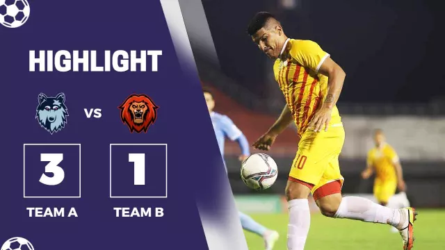 Soccer Match Highlight Team A vs Team B YouTube Thumbnail Template