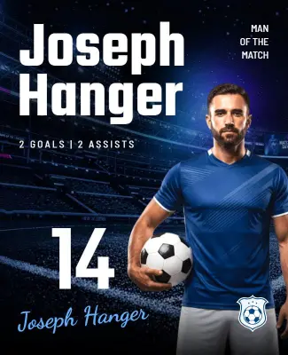Soccer Player Achievement Highlights Poster Template