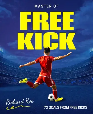 Soccer Player Free Kick Achievement Poster Template