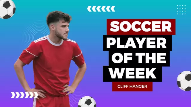 Soccer Player of the Week Highlights YouTube Thumbnail Template
