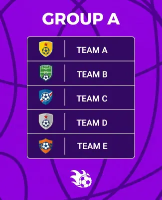 Soccer Tournament Group Standings Poster Template