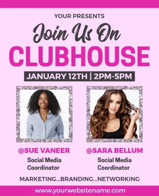 Social Media Networking Event Flyer Template