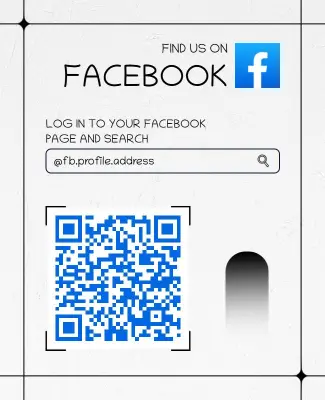 Social Media QR Code Flyer Template