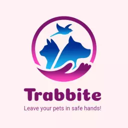 Soft Blue and Pink Gradient Representing Pet Care Logo Template