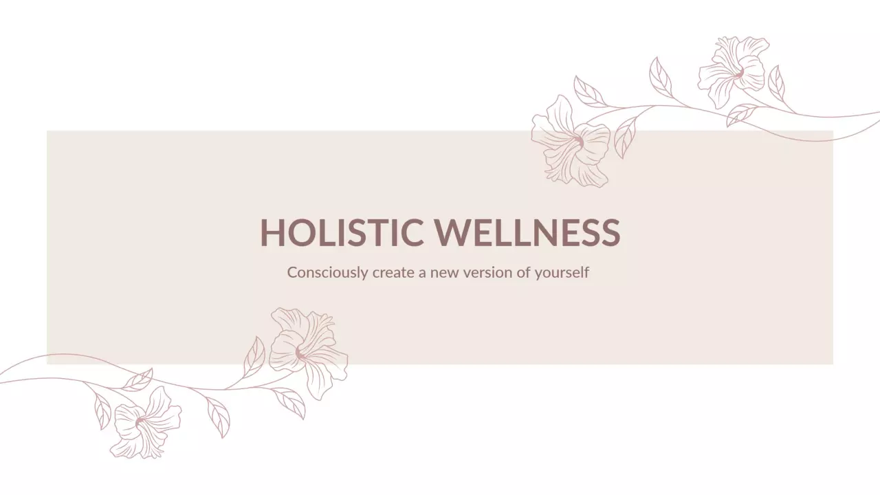 Soft Floral Design with Beige Background YouTube Banner Template