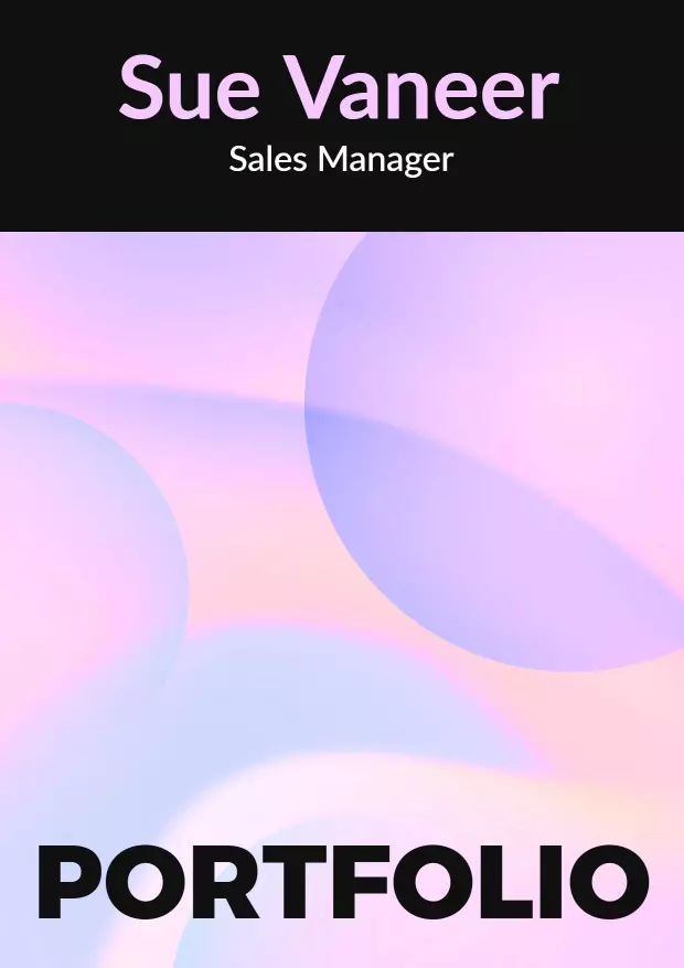 Soft Gradient Professional Portfolio Showcase Brochure Template