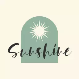 Soft Green Background with Radiant Sunshine Design Logo Template