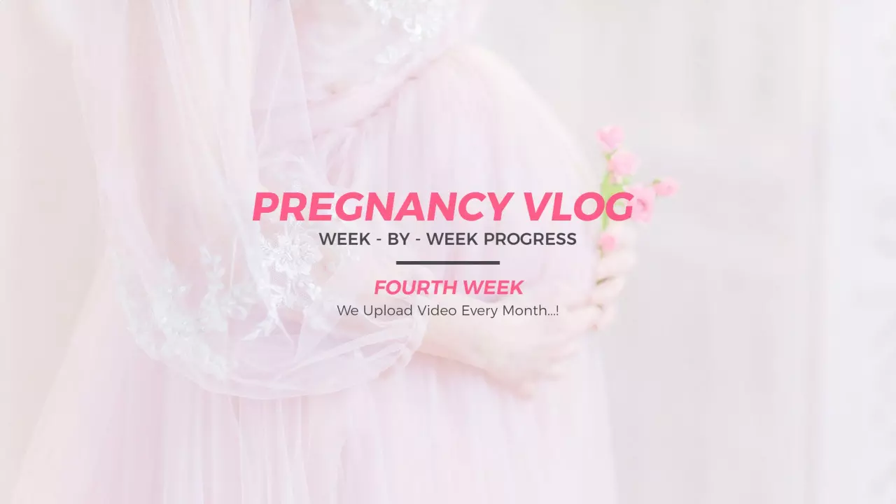 Soft Pink Maternity Theme for Pregnancy Vlog YouTube Banner Template